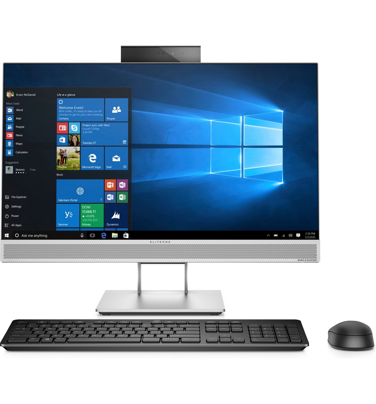 Ordinateur de bureau EliteOne 800 G4 AiO i5 8500 8 Go 1To 23,8" Win 10 Pro