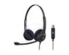 Casque binaural filaire pour connexion USB sur un softphone 504404