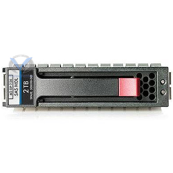 Disque dur HP 2 To, 6 G, SAS, 7 200 tr/min, grand format (3,5 pouces) double port milieu de gamme