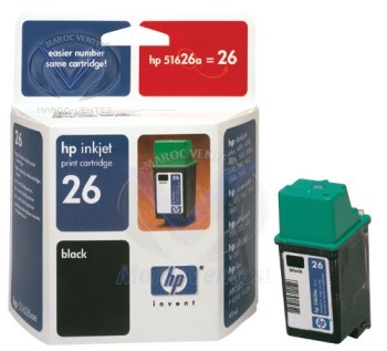 HP 51626AE - Noir Haute Capacité 40ml (n° 26) 51626AE