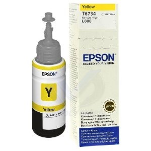 Epson Yellow ink bottle 70ml pour l800 C13T67344A