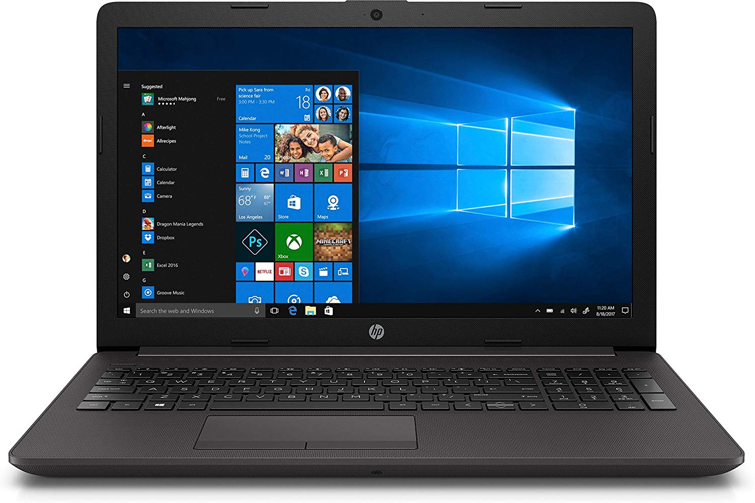 PC Portable 250 G7 i3-7020U 15.6" 4GB 500GB FreeDos