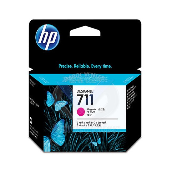HP 711 3-Pack 29-ml Mag Ink Cartridge CZ135A
