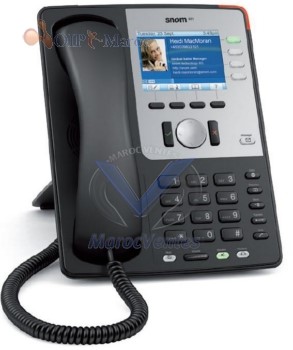 Téléphone professionnel pour VoIP PoE avec 2 ports Ethernet