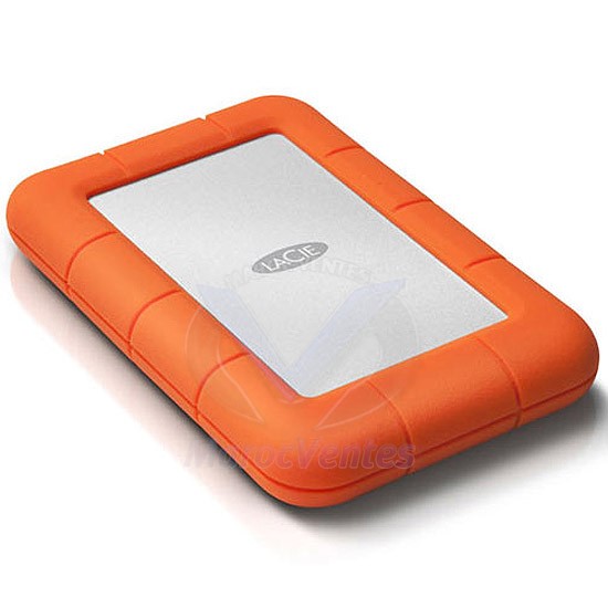 LaCie Rugged Mini 2 To USB 3.0. Résistant aux Chocs à la Pluie et à la Pression 9000298
