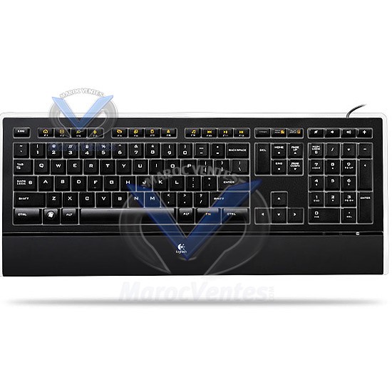 Clavier Logitech Illuminated Keyboard, French layout-Clavier Logitech Illuminated Keyboard, French layout