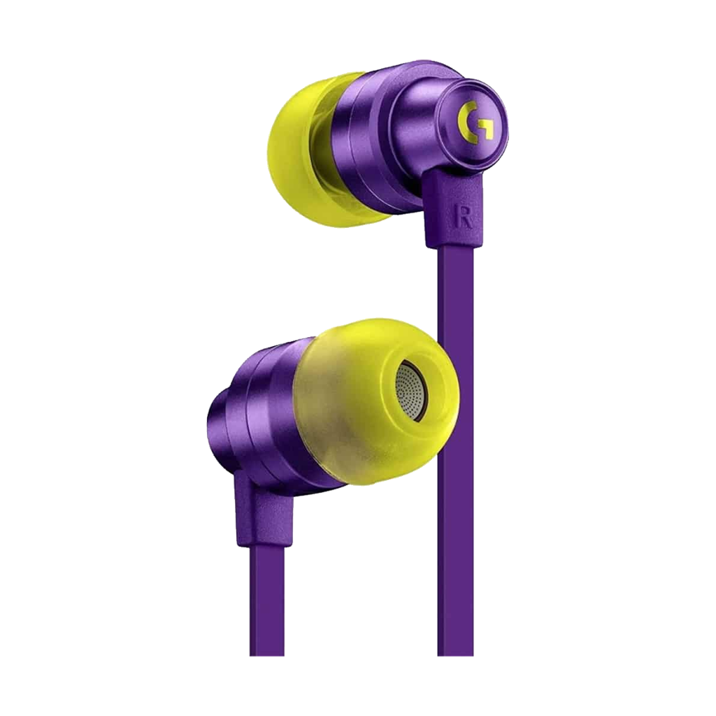 LOGITECH G333 Wired Gaming Earphones - PURPLE - 3.5 MM 981-000936