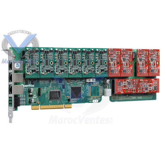 Carte analogique PCI 12 Port FXO/FXS A1200P