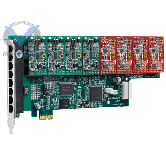 carte analogique PCI-E  8 ports FXO/FXS