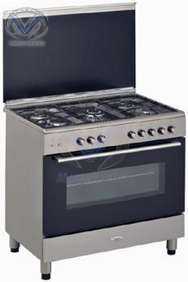 Cuisinière four a gaz geant ACM9415G/WH