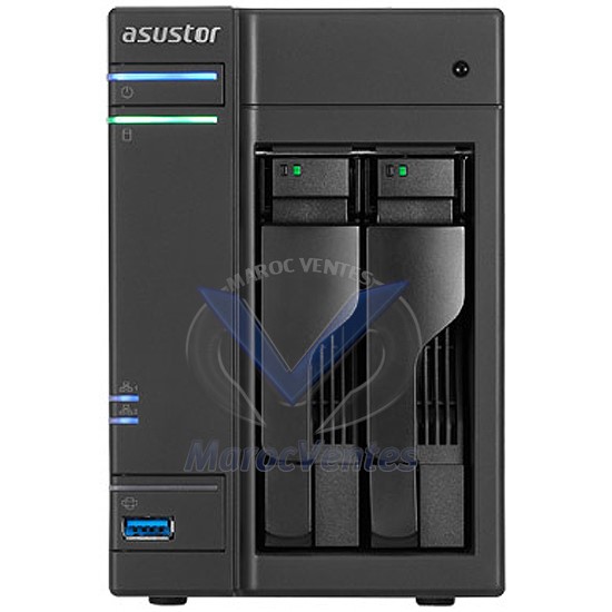 Serveur NAS 2 Baies Ultra Haute Définition 4K AS6102T