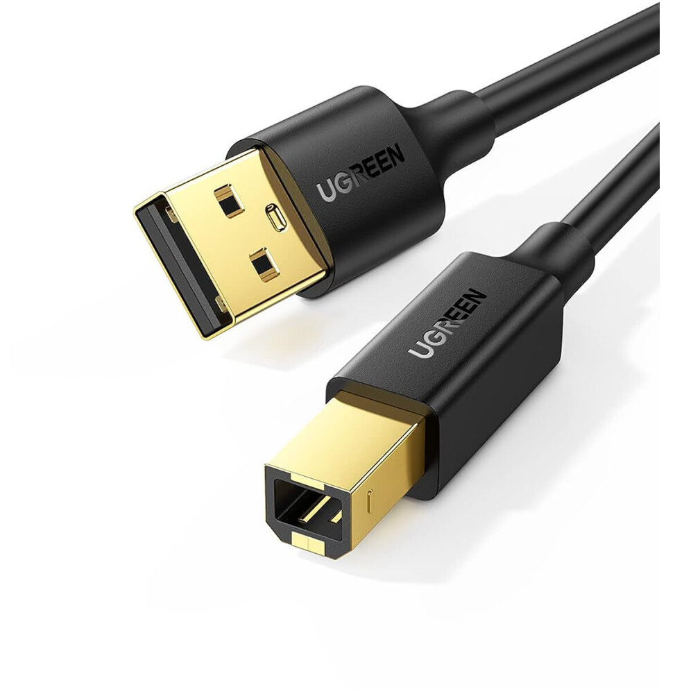 Câble Ugreen imprimante A Mâle vers USB B Mâle - 1.5 mètre (Model : US135) 10350
