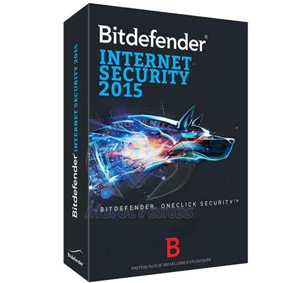 Bitdefender Internet Security2015 - 1 an 1 poste B-QBDIS-5X1P001