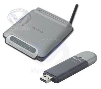 PACK WIFI BELKIN MODEM 125 + CLE 125 + P ADSL