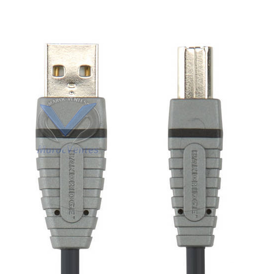 BE BLUE USB A-B DEVICE CABLE USB-A M - USB-B M 2M