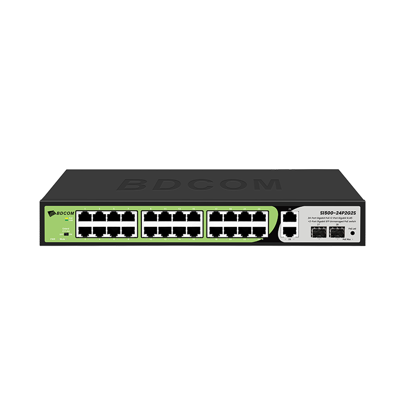 Switch S1500-24P2G2S – 24 ports Gigabit PoE+ 2 ports Gigabit SFP