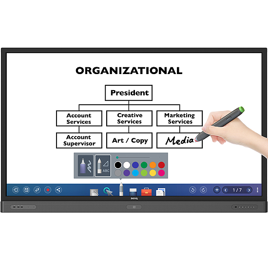 Ecran LED 86" Interactif UHD 4K Tactile au Doigt et au Stylet
