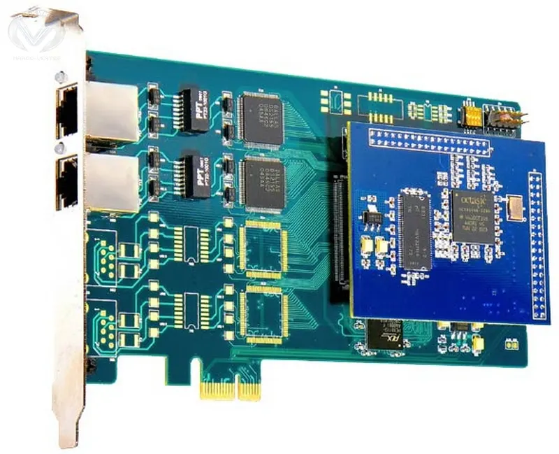 Carte E1 a deux port Pour Asterisk ISDN PRI Digital Interface Card