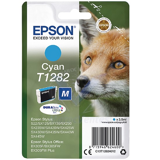 Cartouche Renard Encre DURABrite Ultra Cyan C13T12824012