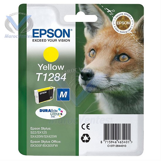 Cartouche "Renard" - Encre DURABrite Ultra JAUNE-Cartouche "Renard" - Encre DURABrite Ultra JAUNE