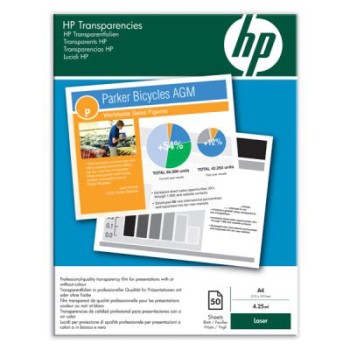 HP FILMS TRANSPARENT LASER COULEUR A4/170G 50F.