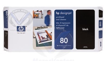 HP C4820A - Noir + Dispositif de nettoyage (n° 80) C4820A