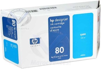 HP C4846A - Cyan 350ml (n° 80) C4846A