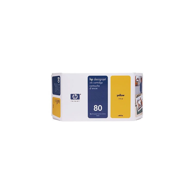Cartouche d'encre 80 jaune DesignJet de 350 ml