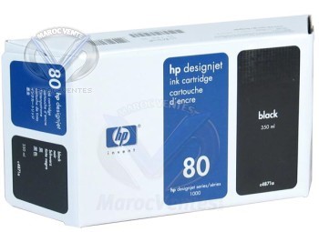 HP C4871A - Noir 350ml (n° 80) C4871A