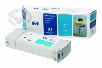 CARTOUCHE HP N€81 CYAN 680ML DESIGNJET 5000
