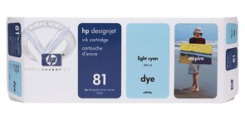 HP cartouches/toners - Cyan Clair 680ml (n° 81)