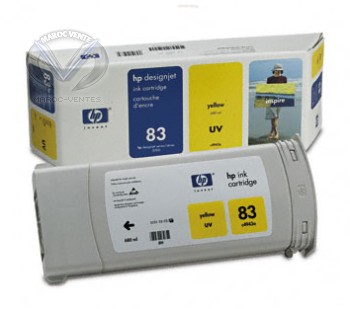 Cartouche d'encre UV DesignJet jaune HP 83 680 ml