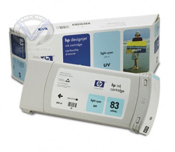Cartouche d'encre UV Cyan DesignJet HP 83 680 ml