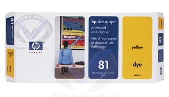 HP C4953A - Tête Jaune + Kit de nettoyage C4953A