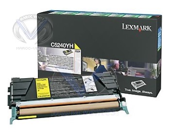 Toner Jaune Lexmark Laser Couleur C524 C532 C534 5000P
