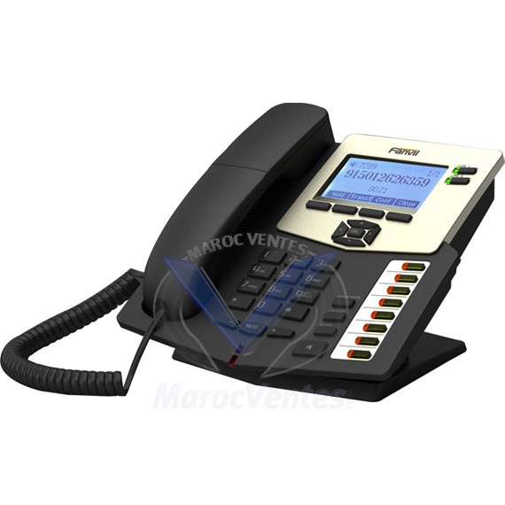 Téléphone IP a 2 lignes SIP, IXA VPN avec 8 button BLF C60