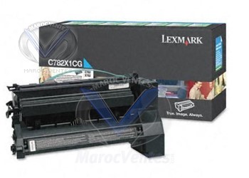 Cartouche de toner Cyan LRP LD pr Lxmk C782n & X782e, 15000P