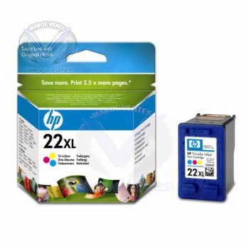 HP 22XL Tri-colour Inkjet Print Cartridge C9352CE
