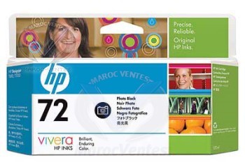 HP 72 130 ml Photo Black Ink Cartridge with Vivera Ink C9370A
