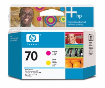 HP 70 Magenta and Yellow Printhead
