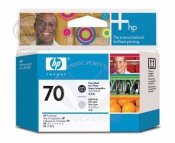 HP 70 Photo Black and Light Grey Printhead C9407A