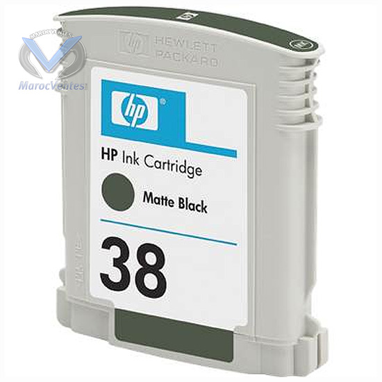 Cartouche d'encre HP n°38 black pigmenté