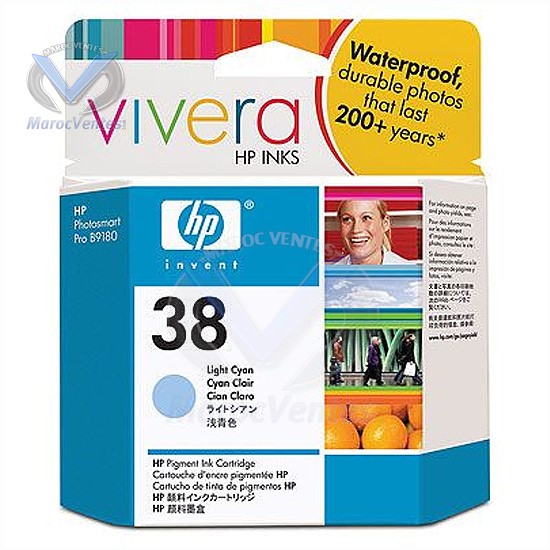CARTOUCHE HP N€38 CYAN  PHOTOSMART B9180/B8850-CARTOUCHE HP N€38 CYAN  PHOTOSMART B9180/B8850