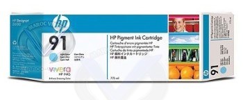 HP 91 775ML LIGHT CYAN INK WITH VIVERA INK-HP 91 775ML LIGHT CYAN INK WITH VIVERA INK