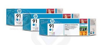 HP 91 Cyan Ink Cartridge 3-pack C9483A