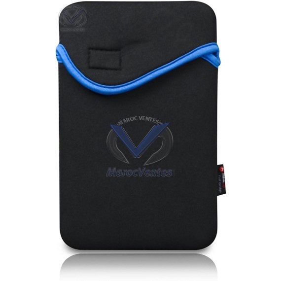 Housse en néoprène pour tablette 7" Slidepad 700 Series - Noir/Bleu CASE-NEO-SP7