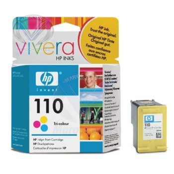 HP 110 Tri-colour Inkjet Print Cartridge with Vivera Inks CB304AE