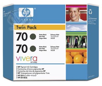 CARTOUCHE HP 70 NOIR MATE 2 PACK Z2100/Z3100