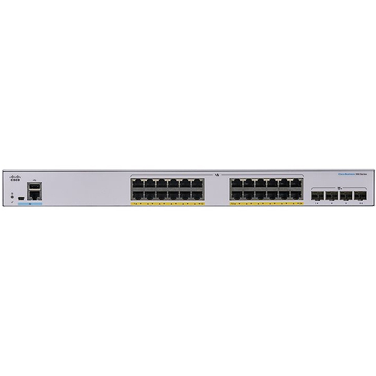Switch CBS350 Managed 24-port GE, Full PoE, 4x10G SFP+ Montable sur Rack