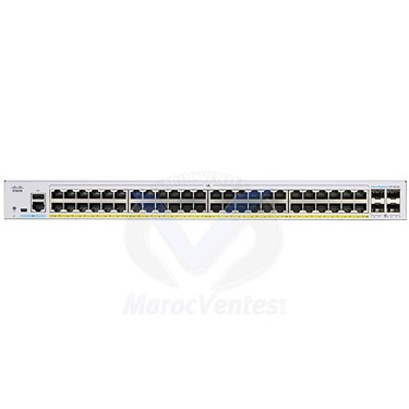 Switch CBS350 Managed 48-Port GE, Full PoE, 4x10G SFP+ Niveau 3 Géré